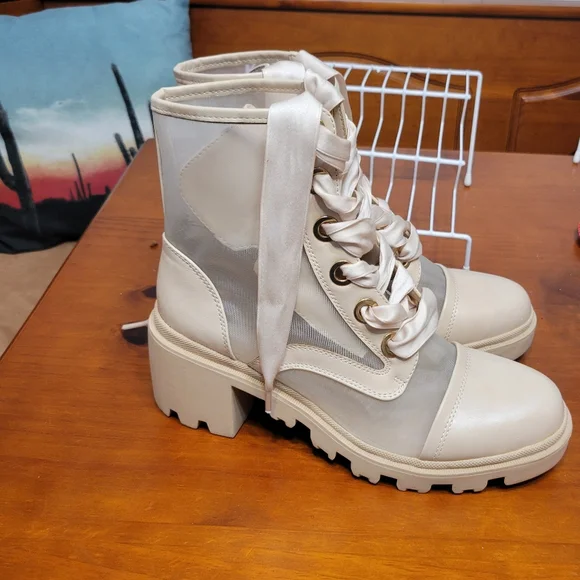 Mesh combat boots size 8.5 women's - Picture 5 of 7